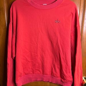 ALO Yoga Accolade Red Crewneck *FLAW